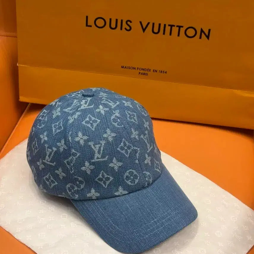 [BUNJANG] Louis Vuitton Blue Monogram Baseball Cap / 루이비통 블루 볼캡
