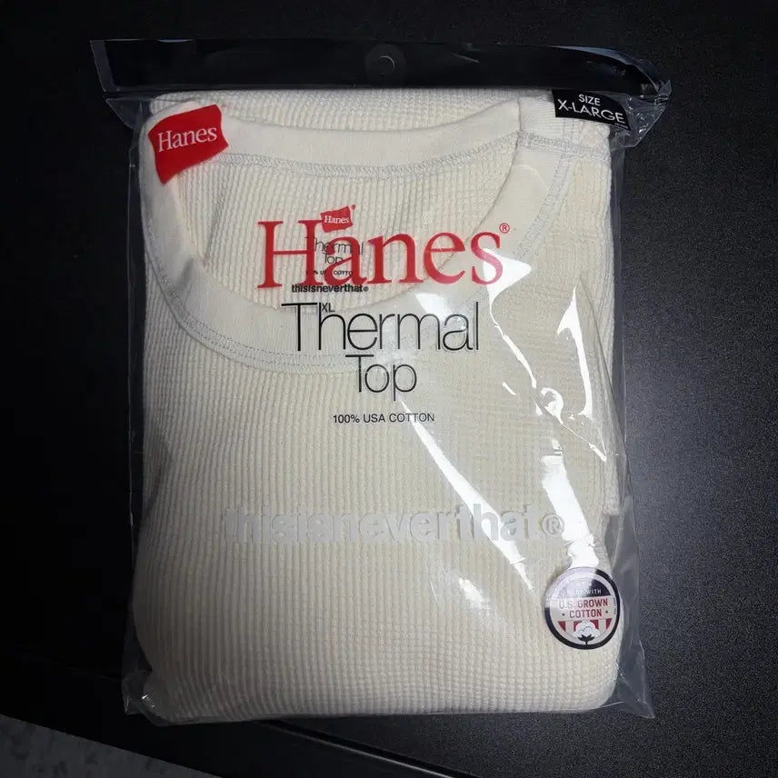 [BUNJANG] Thisisneverthat Heinze Thermal Waffle Long Sleeve Off White XL / 새상품(XL)디스이즈네버댓 헤인즈 써멀 와플 롱슬리브 오프화이트
