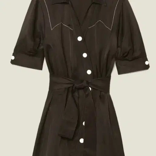 [BUNJANG] Sandro Belted Dress / 산드로 벨티드 원피스