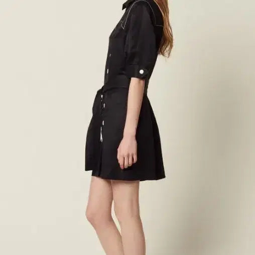 [BUNJANG] Sandro Belted Dress / 산드로 벨티드 원피스