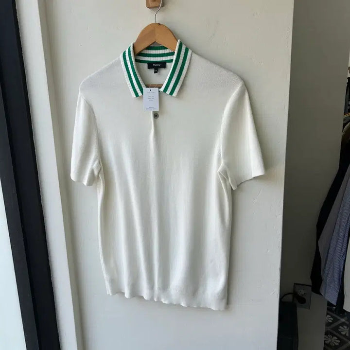 [BUNJANG] Theory Short Sleeve Polo Knit M / 16947 - 띠어리 반팔 카라 니트