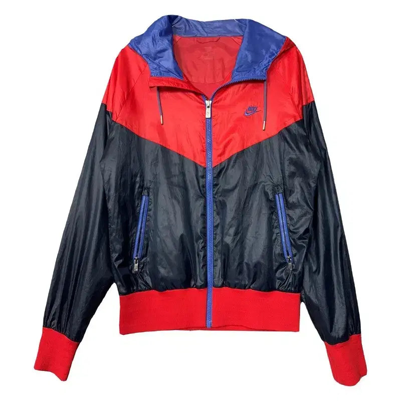 [BUNJANG] Nike Black Red Two-Tone Functional Windbreaker Jacket Size 85 / 나이키 블랙 레드 투톤 기능성 바람막이 85