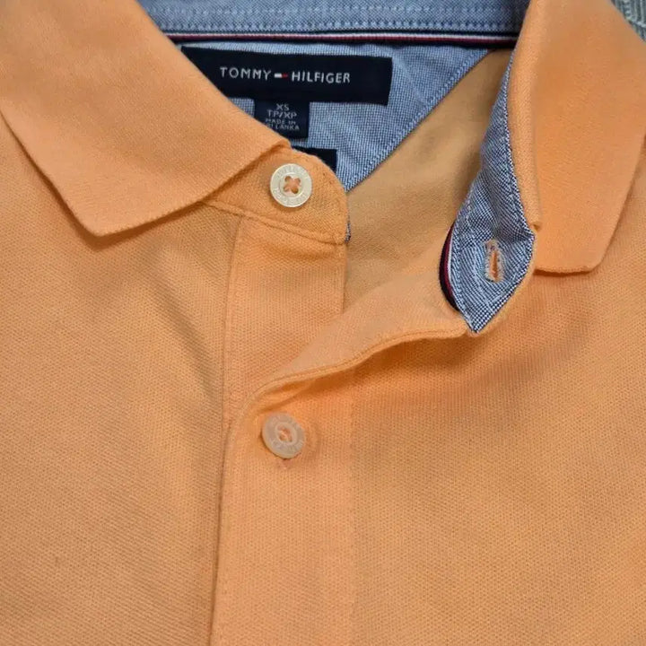 [BUNJANG] Tommy Hilfiger Slim Fit Pique Polo T-Shirt Orange/Apricot XS / 타미힐피거 카라 반팔 XS