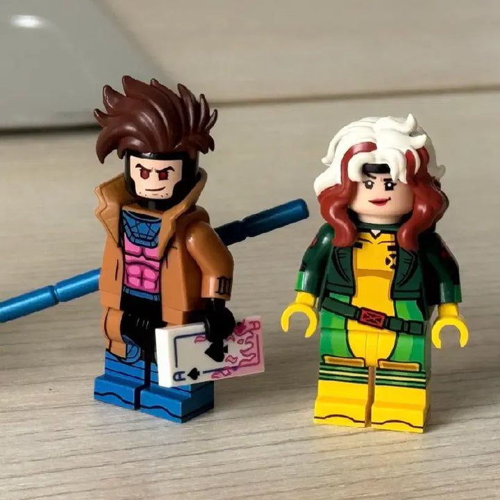 [BUNJANG] Custom Marvel X-Men Gambit &amp; Rogue Bundle Set / 레고 커스텀 마블 엑스맨 갬빗,로그 일괄