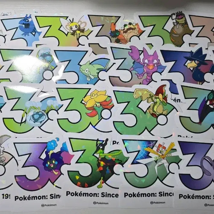 [BUNJANG] Pokemon 30th Anniversary Stickers / 포켓몬 30주년 스티커