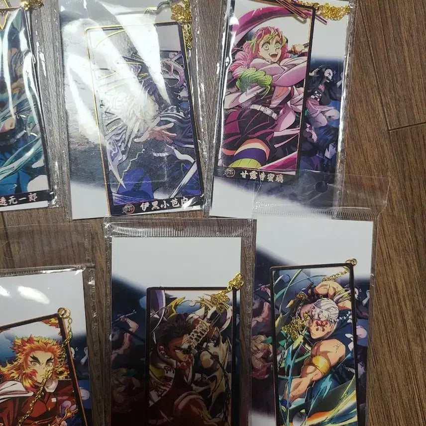 [BUNJANG] Demon Slayer Character Bookmark Set (8 Types) / 귀멸의 칼날 캐릭터 책갈피 세트  8종