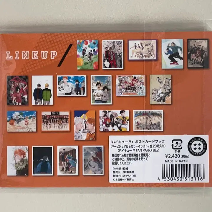 [BUNJANG] Haikyu!! Fanpark Original Drawing Postcard Set (20 Types) / (미개봉/현물) 하이큐 팬파크 원화 엽서 20종 세트 엽서북