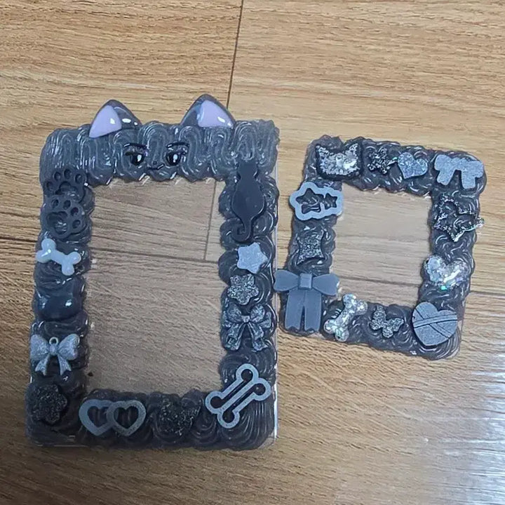 [BUNJANG] Handmade Decoden Cat Toploader Holder / 데코덴 고양이 탑로더 팝니다