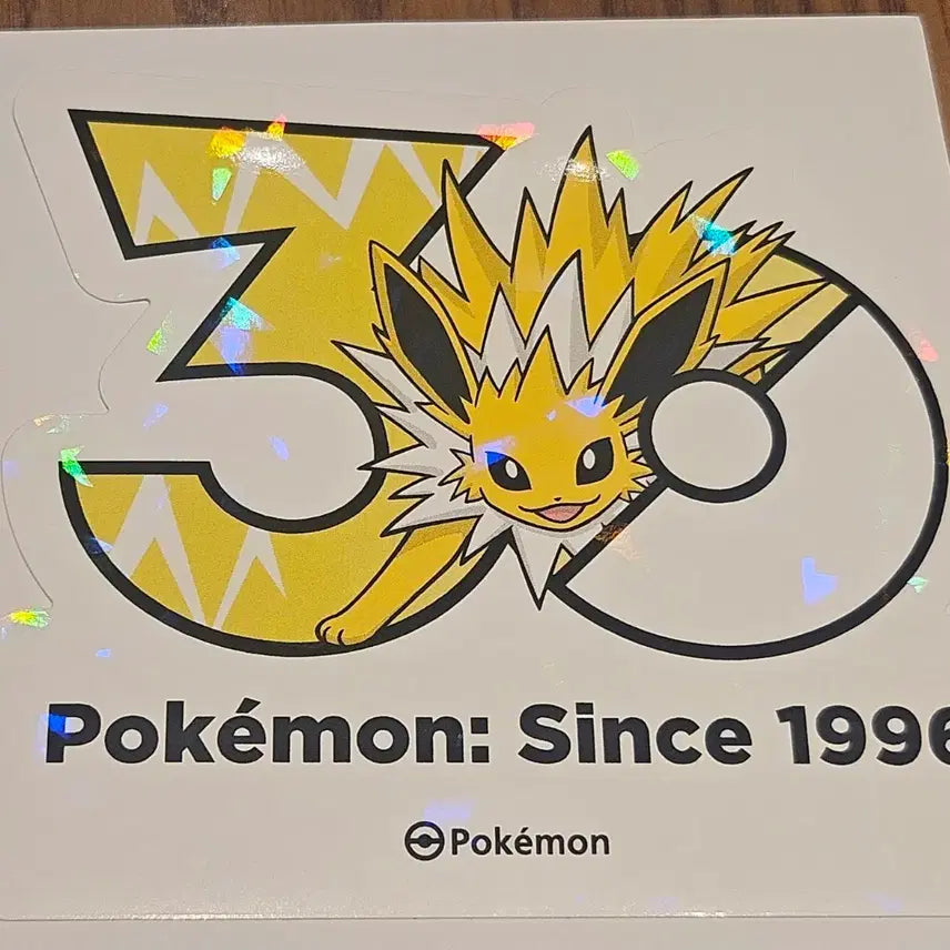 [BUNJANG] Pokemon 30th Anniversary Sticker Jolteon / 포켓몬 30주년 스티커 쥬피썬더