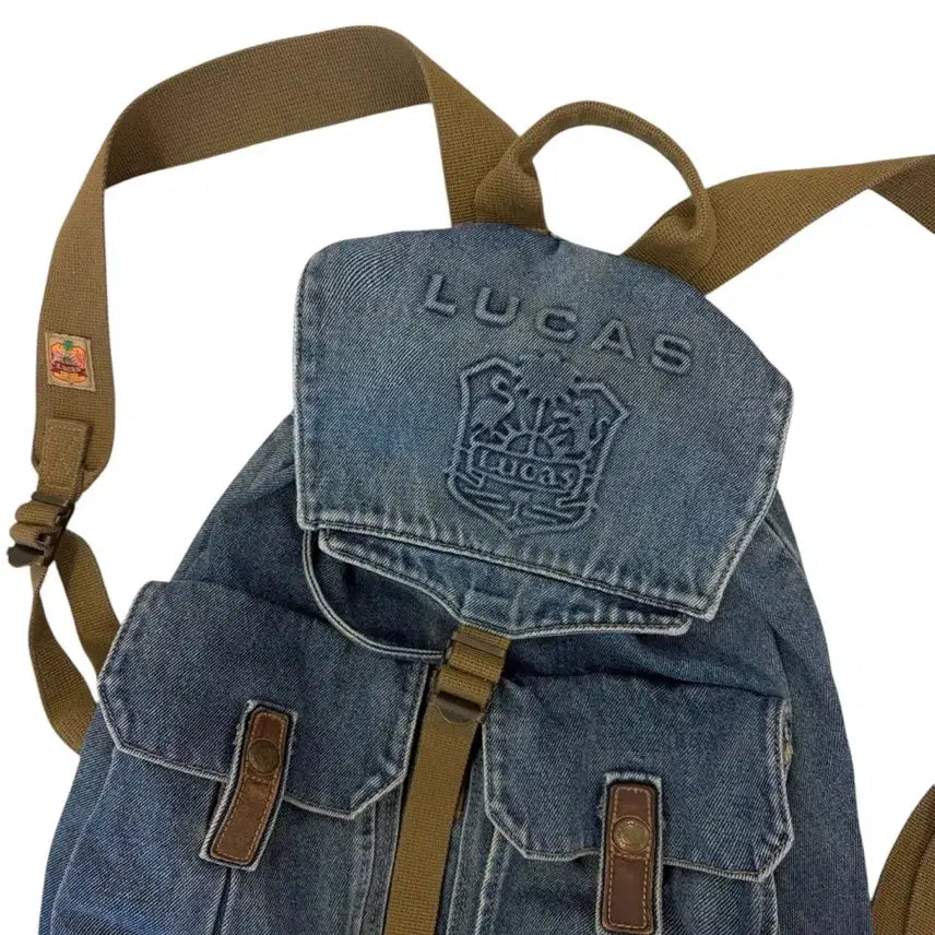 [BUNJANG] Lucas Vintage Denim Backpack 2000s / 00년대 루카스 데님 빈티지 백팩