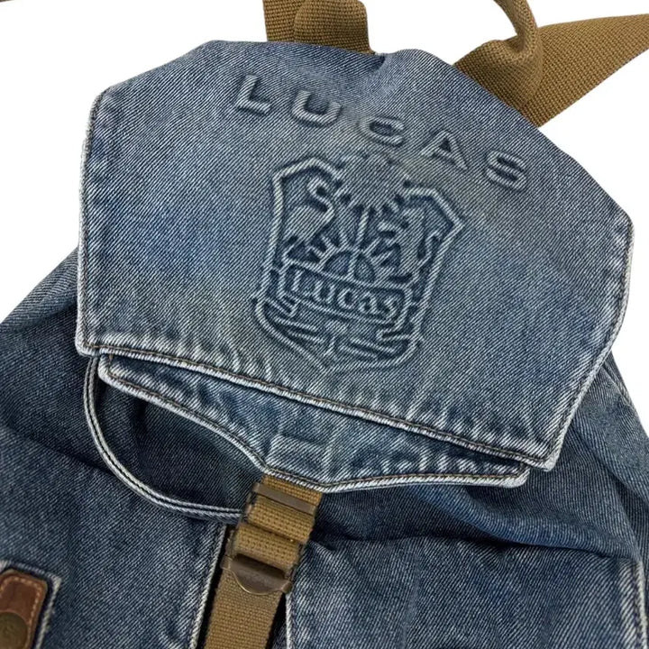 [BUNJANG] Lucas Vintage Denim Backpack 2000s / 00년대 루카스 데님 빈티지 백팩