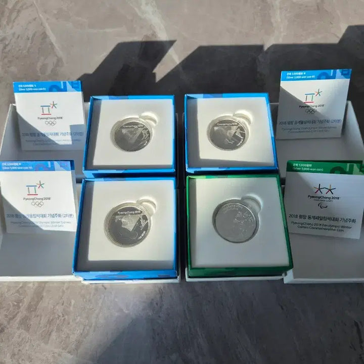 [BUNJANG] 2018 Pyeongchang Winter Olympics Commemorative Silver Coin Set / 평창 동계올림픽 기념 은화4종 프루프은화