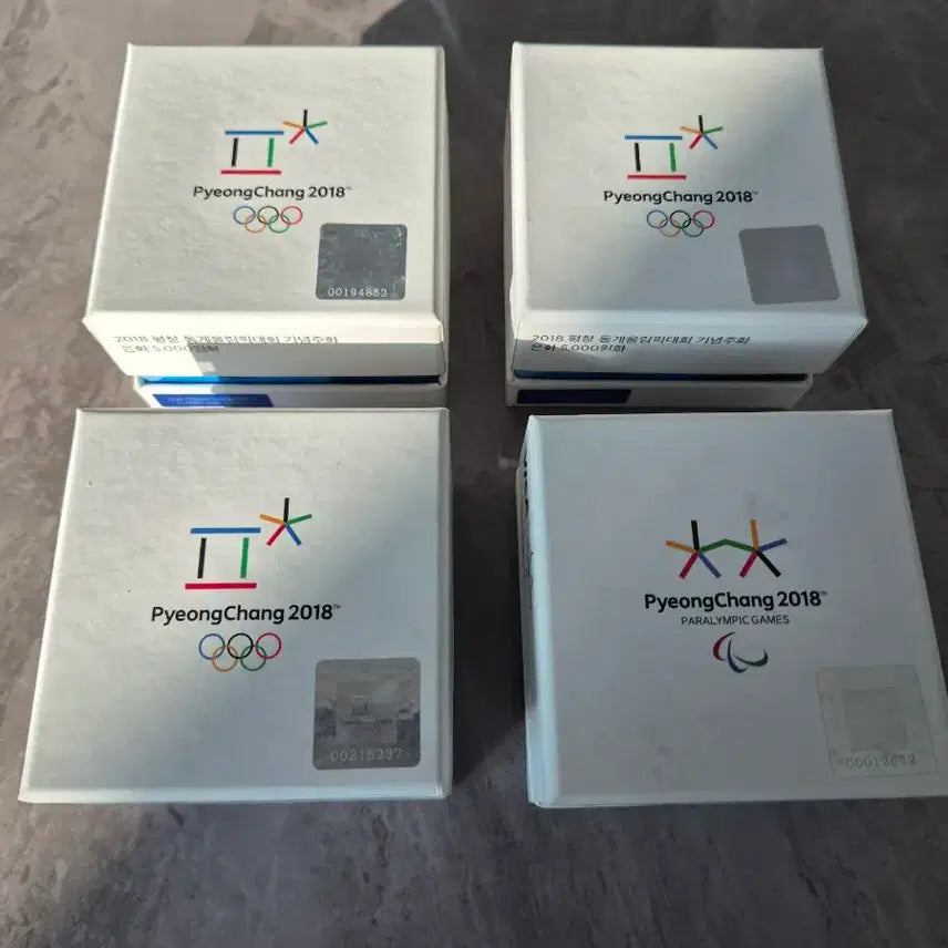 [BUNJANG] 2018 Pyeongchang Winter Olympics Commemorative Silver Coin Set / 평창 동계올림픽 기념 은화4종 프루프은화