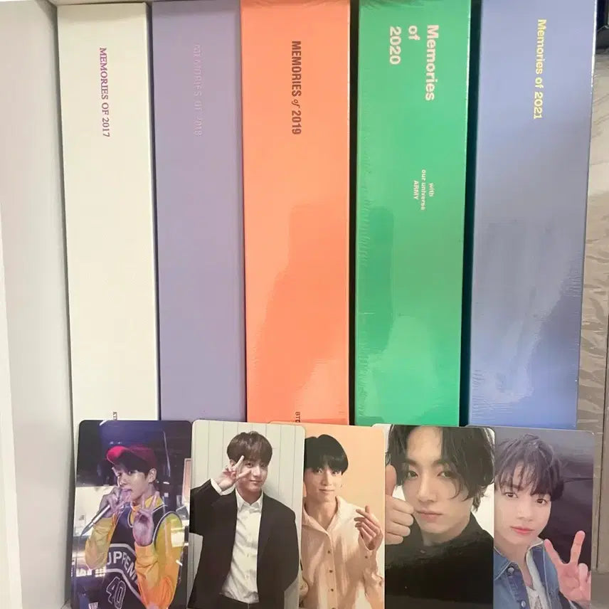 [BUNJANG] BTS Memories DVD Jungkook Photocard Bundle Set (2017-2021) / 방탄 메모리즈 디비디 정국 포카 딥디 bts dvd jk 17 18 19