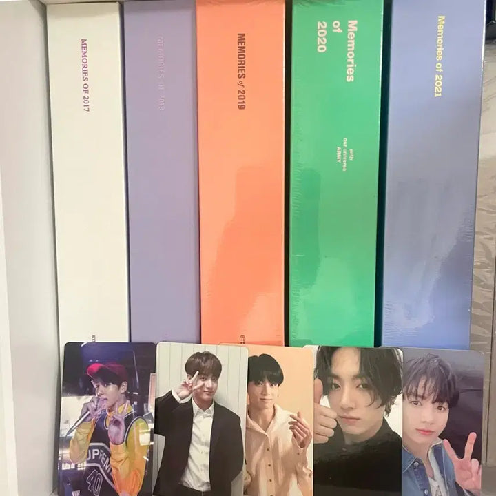 [BUNJANG] BTS Memories DVD Jungkook Photocard Bundle Set (2017-2021) / 방탄 메모리즈 디비디 정국 포카 딥디 bts dvd jk 17 18 19