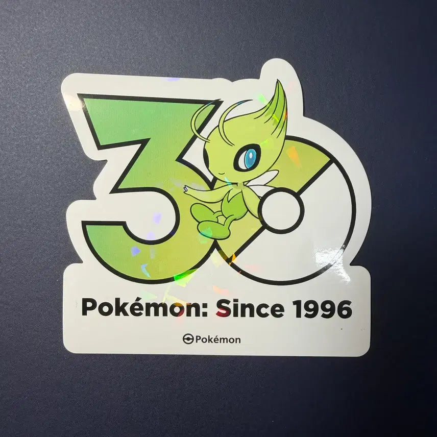 [BUNJANG] Limited Edition 30th Anniversary Logo Sticker - Generation 2 Celebi / [한정판] 30주년 로고스티커 - 2세대 환상 &