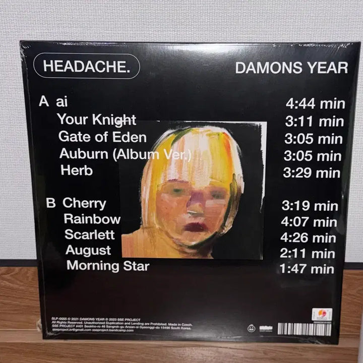 [BUNJANG] Damons Year HEADACHE LP (Black Edition) / (미개봉) 데이먼스이어 HEADACHE LP 블랙