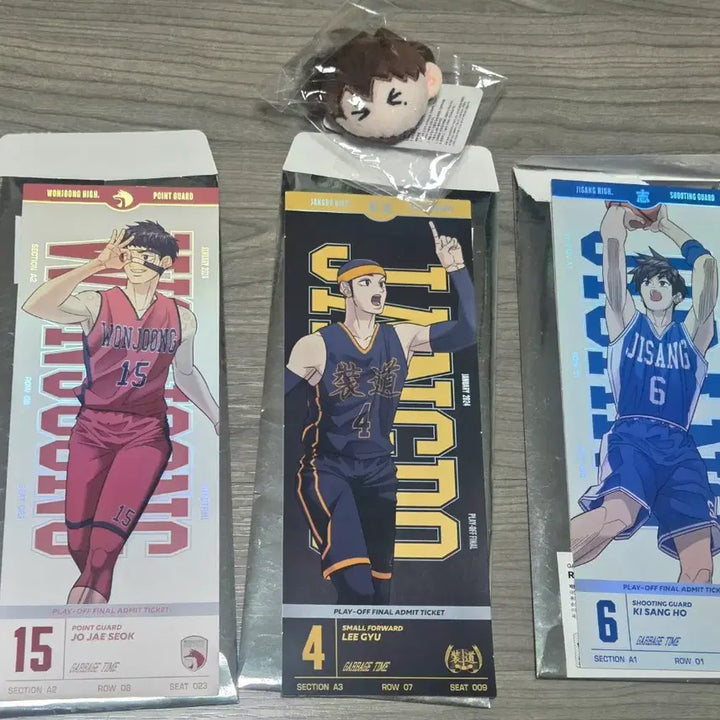 [BUNJANG] Garbage Time KISANGHO Face Keyring Ticket Set / 가비지타임 팝업 티켓 기상호 얼굴키링