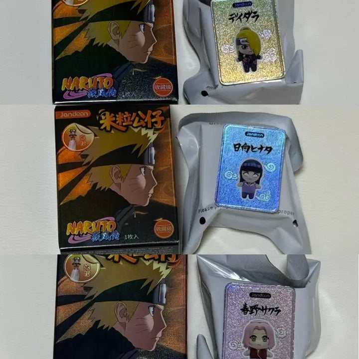 [BUNJANG] Naruto Rice Ball Figures Bundle (Deidara, Hinata, Sakura) - Unsealed / 나루토 쌀알 피규어 일괄(데이다라/히나타/사쿠라)
