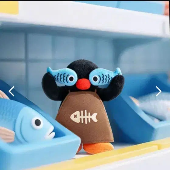[BUNJANG] Pingu Hide-and-Seek Gachapon Keyring / 핑구 숨바꼭질 가챠 키링