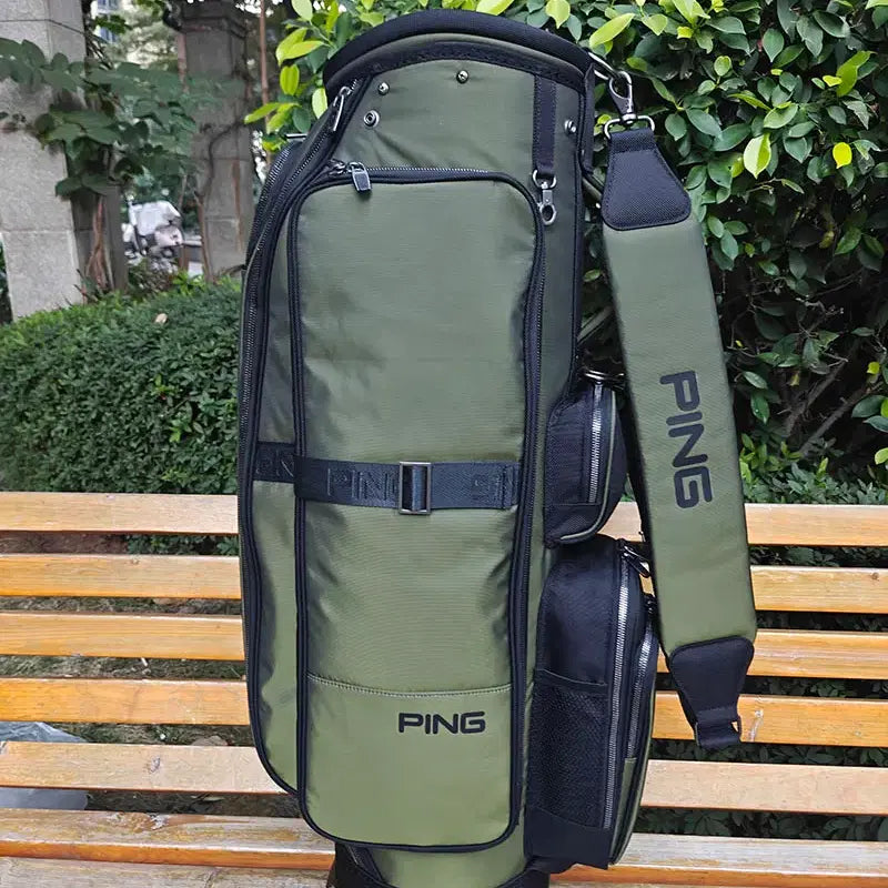 [BUNJANG] Waterproof Pro Caddy Bag (Green) / 골프백 방수 프로 캐디백 (녹색)