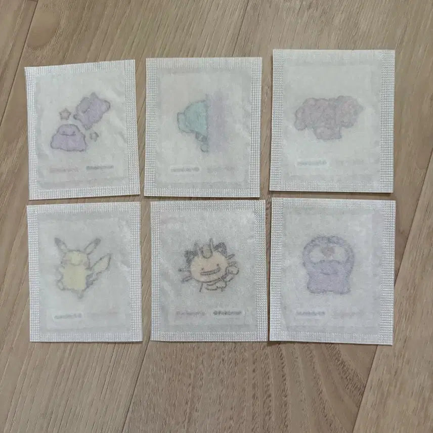 [BUNJANG] Colorgram Pokemon Sticker Pack / 올리브영 포켓몬 컬러그램 띠부실 6장