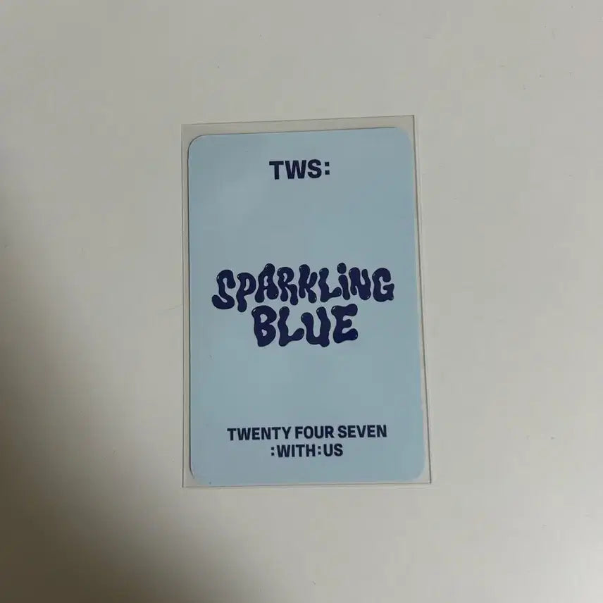 [BUNJANG] TWS Jihoon Sparkling Blue Soundwave POB Photocard / 투어스 지훈 스파클링 블루 사운드웨이브 특전 미공포