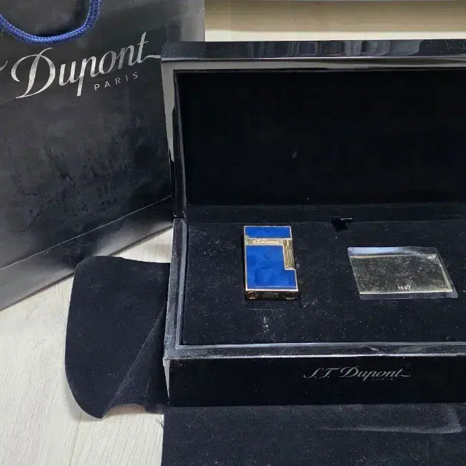 [BUNJANG] S.T. Dupont Atelier 1953 Blue Lacquer Limited Edition Lighter / S.T듀퐁 아뜰리에 1953 블루 옻칠금장 한정판(50급쳐)