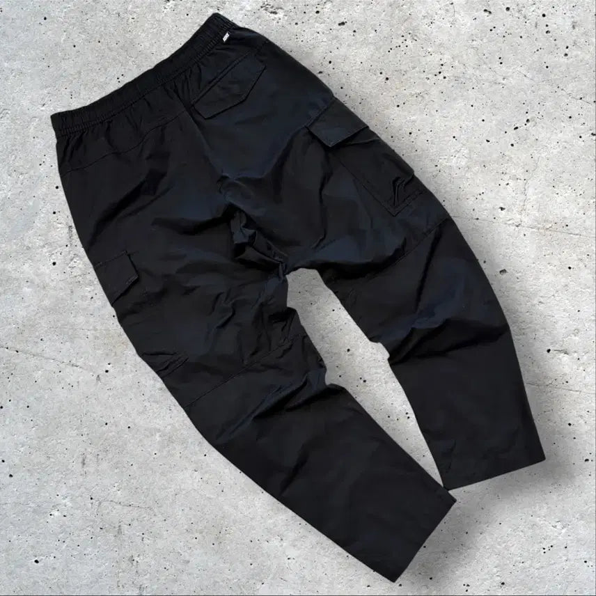 [BUNJANG] Nike Black Cotton Cargo Pants / [M] 나이키 블랙 코튼 카고 바지 팬츠 E40