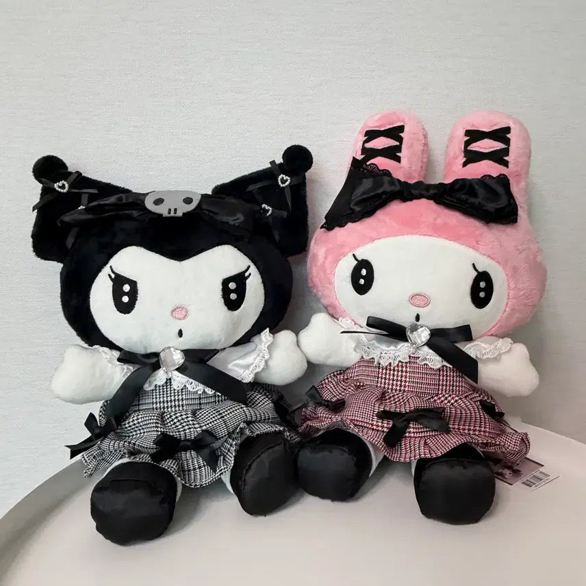 [BUNJANG] Sanrio Midnight Edition Kuromi My Melody Doll Set / 산리오 미드나잇 에디션 쿠로미 마이멜로디 인형 세트