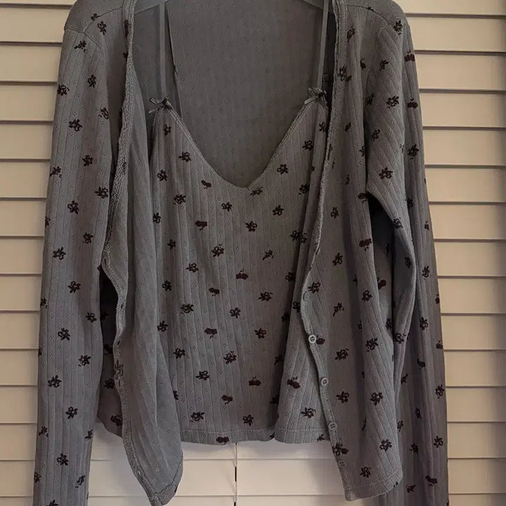 [BUNJANG] ZARA Flower Cami Cardigan Set / 자라플라워나시가디건 세트