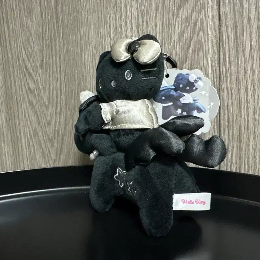 [BUNJANG] Sanrio Hello Kitty Black Unicorn Plush Keychain / 산리오 헬로키티 블랙 유니콘 인형 키링