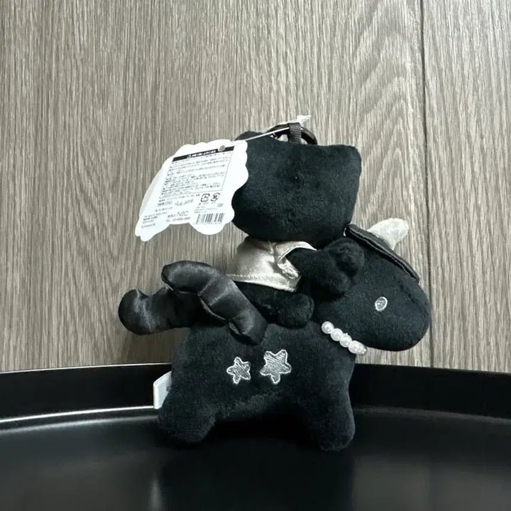 [BUNJANG] Sanrio Hello Kitty Black Unicorn Plush Keychain / 산리오 헬로키티 블랙 유니콘 인형 키링
