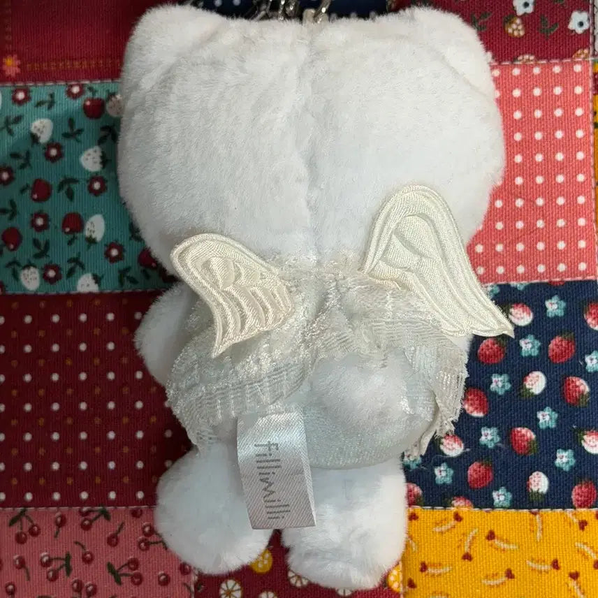[BUNJANG] Filimili Angel Kitty Plush Keychain / 필리밀리 천사 키티 인형 키링