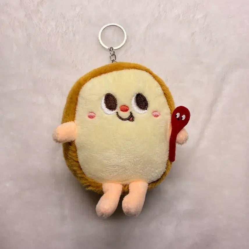 [BUNJANG] Toast Bread Plush Keychain / 식빵 브레드 인형 키링