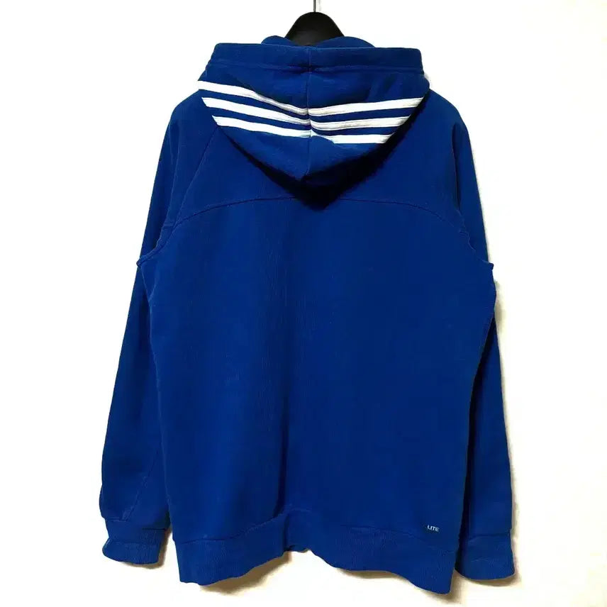 [BUNJANG] Adidas Three Stripes Hooded Zip-Up Jacket Blue / [M,95]아디다스 삼선 후드집업 자켓 블루