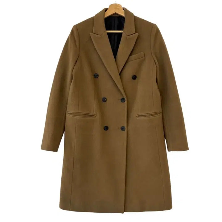 [BUNJANG] System Wool Cashmere Double Coat Beige / 시스템 울 캐시미어 더블 코트 베이지 66 정품