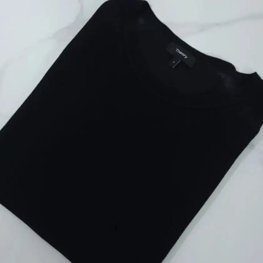 [BUNJANG] Theory Black See-Through Knit Top (Size P) / 띠어리 블랙 시스루 니트 P(~77)