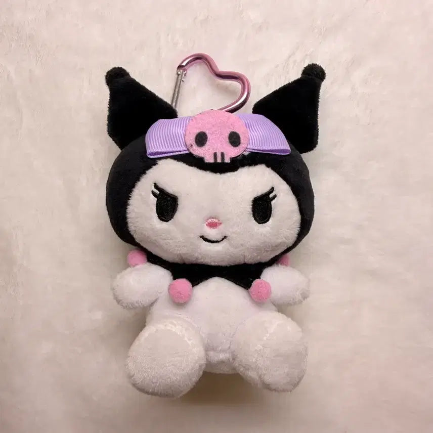 [BUNJANG] Sanrio Kuromi Plush Keychain / 산리오 쿠로미 기본형 인형 키링