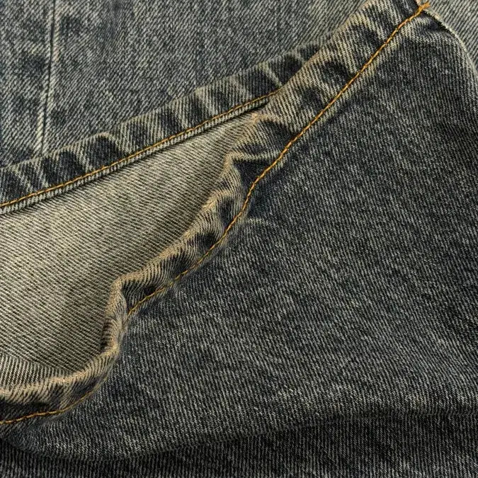 [BUNJANG] Hatching Room Wide Curve Jeans Washed Blue / [1] 해칭룸 와이드커브진 워시드블루