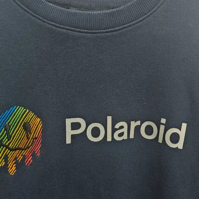 [BUNJANG] Polaroid Navy Sweatshirt T-shirt / 폴라로이드 네이비 맨투맨 티셔츠