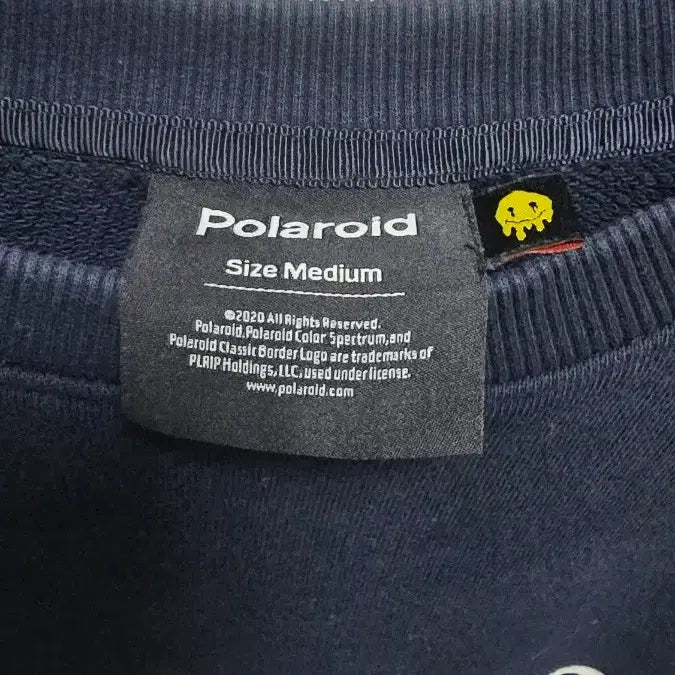 [BUNJANG] Polaroid Navy Sweatshirt T-shirt / 폴라로이드 네이비 맨투맨 티셔츠