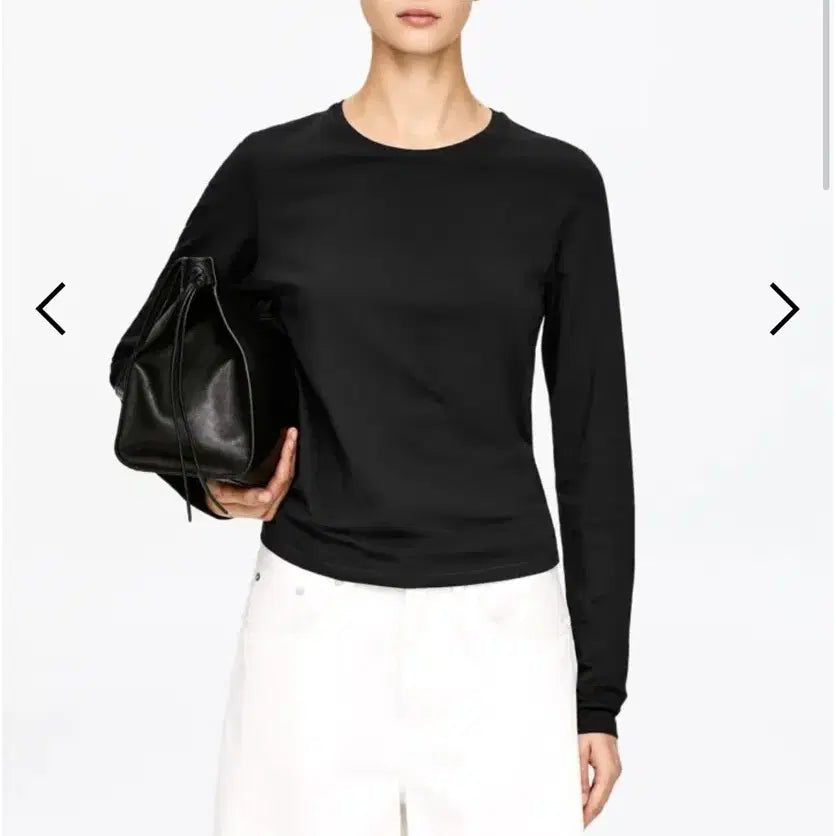 [BUNJANG] Arket Slim Long Sleeve T-Shirt / 아르켓 슬림 롱 슬리브 티셔츠