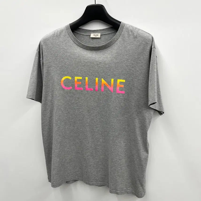 [BUNJANG] Celine Logo Short Sleeve T-Shirt Size S (95-100) / [ S(95-100) 사이즈 ] 셀린느 로고 반팔
