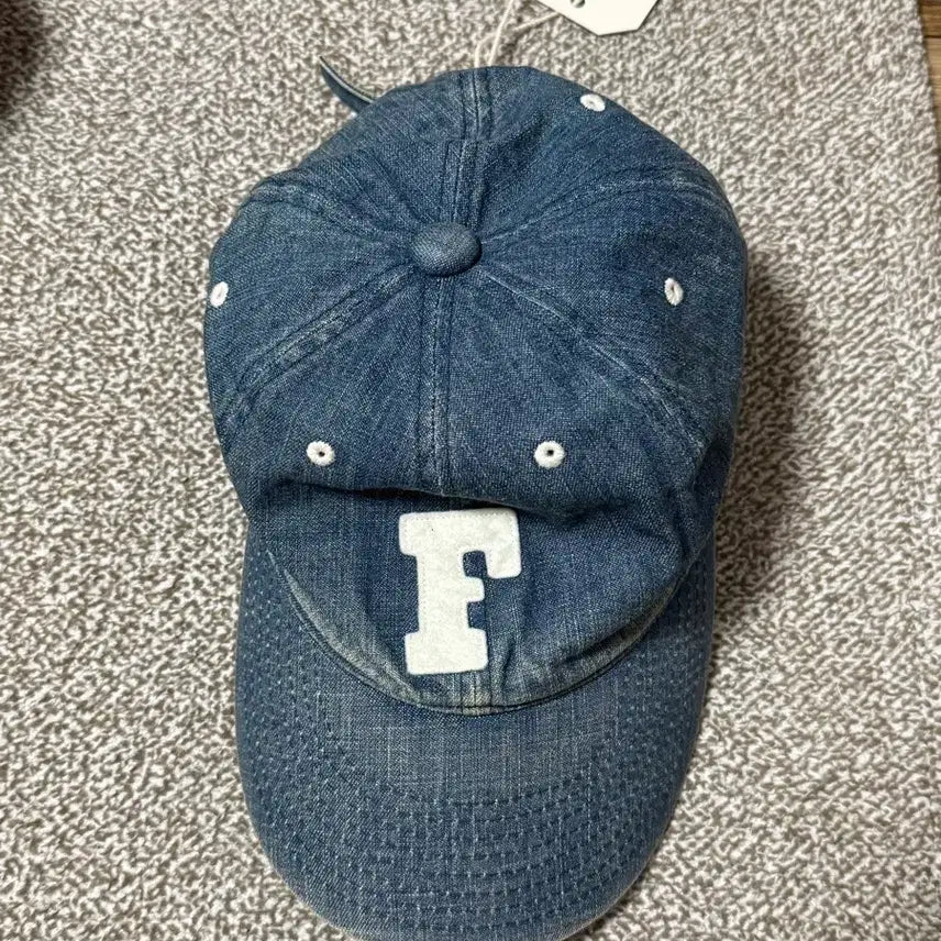 [BUNJANG] Full Count Indigo Washed Denim Ball Cap / 풀카운트 데님 워싱 볼캡 인디고