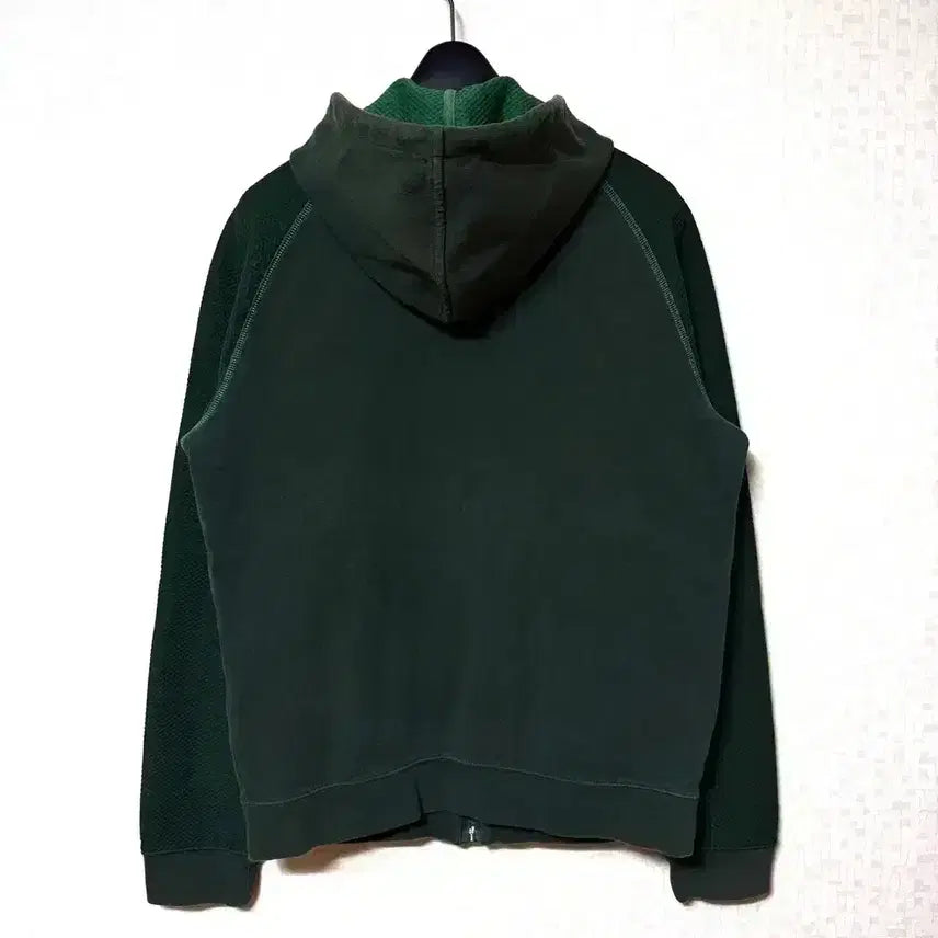 [BUNJANG] Lacoste Deep Green Training Zip-Up Hoodie Jacket / [S,90]라코스테 트레이닝 후드집업 자켓 딥그린