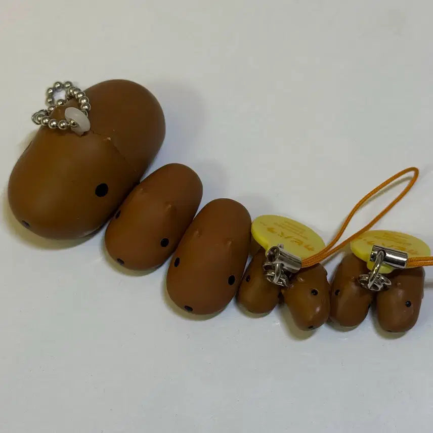 [BUNJANG] Capybara Family Plush Squeezy Keyring Set / 카피바라상 카피바라 가족 인형 스퀴시 키링 쌍둥이아기바라 일괄양도판매