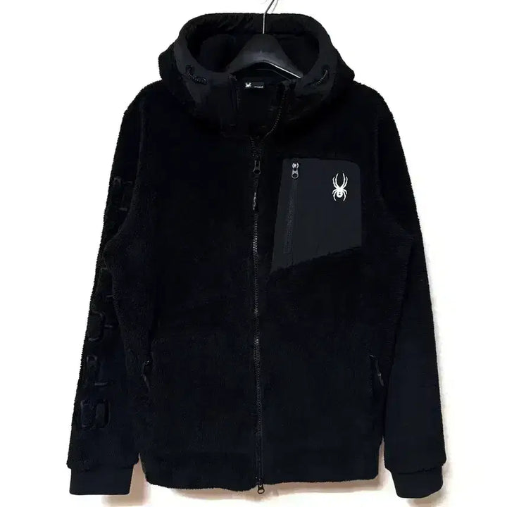 [BUNJANG] Spiber Fleece Zip-Up Jacket Black / [M,95]스파이더 후리스 플리스 집업 자켓 블랙