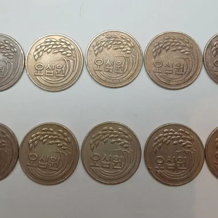 [BUNJANG] 1979 50 Won Coin Bundle Set (10 pcs) / 1979년 50원 동전 10개 일괄