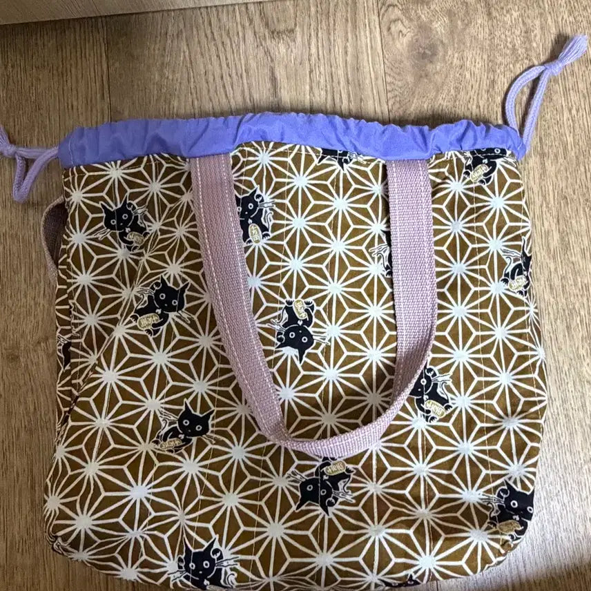 [BUNJANG] Mori Girl Cat Drawstring Bag / 모리걸 고양이 복조리 가방 하구미 스즈코